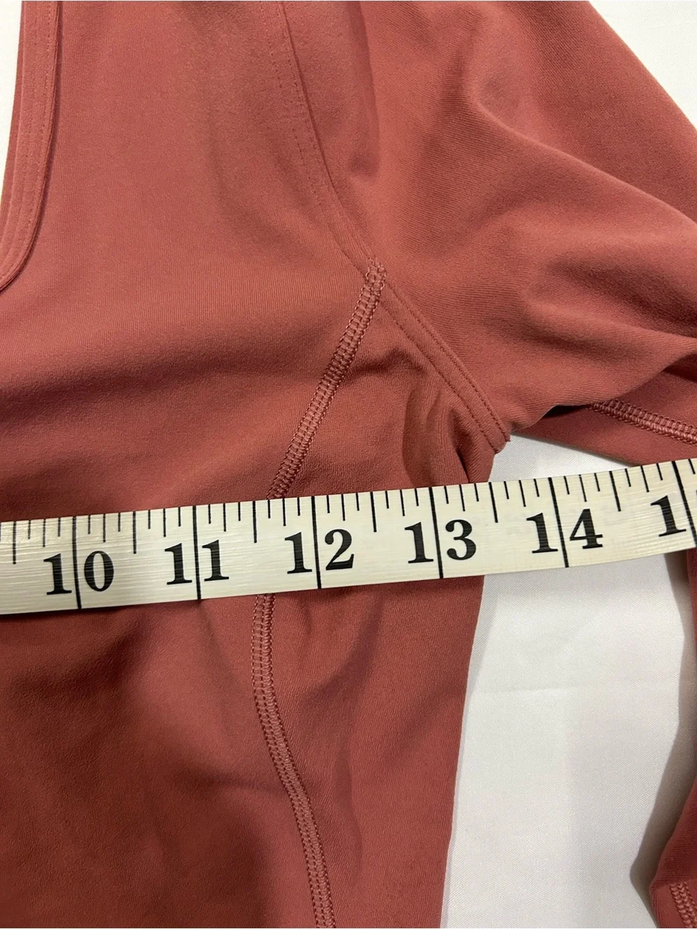 lululemon athletica Long Sleeve V-Neck Top in Rust Red